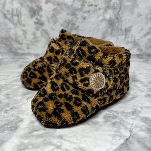 UGG Toddler Baby Size 4/5 Leopard Print Bixbee Booties